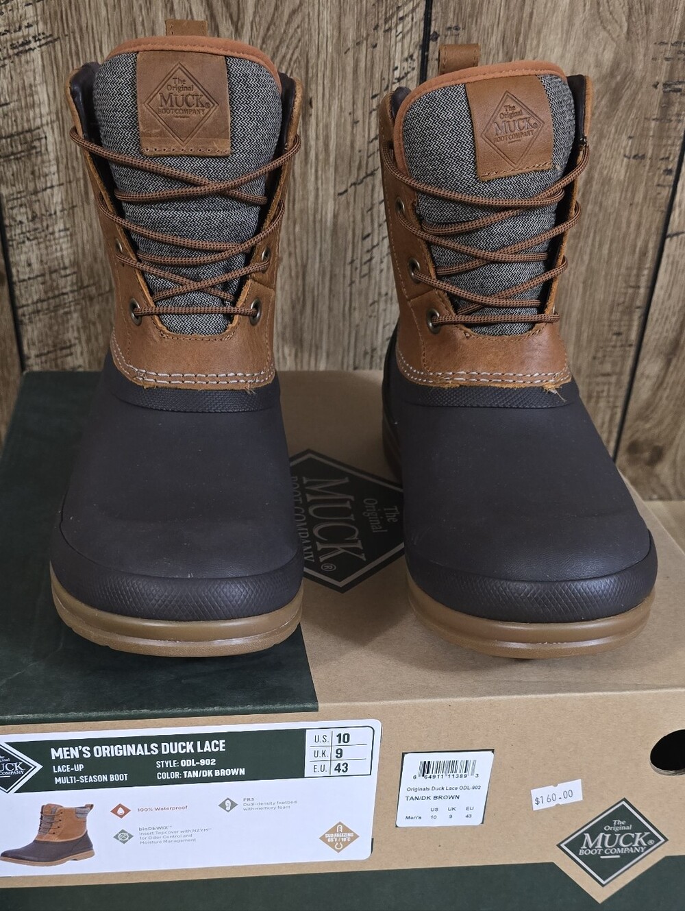 Men's Originals Duck Lace Boot - Tan/Dark Brown Size 10